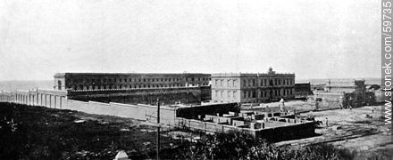 Nueva Penitenciaría Nacional. Punta Carretas, 1910 - Departamento de Montevideo - URUGUAY. Foto No. 59735