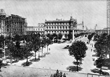 Plaza Libertad, 1910 - Department of Montevideo - URUGUAY. Foto No. 59773
