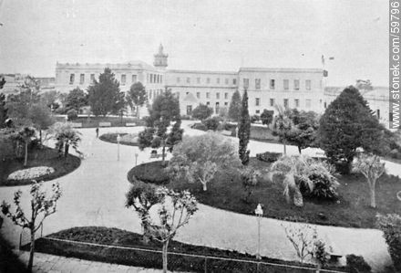 Asilo de Mendigos y Crónicos, Villa de la Unión, 1910 - Departamento de Montevideo - URUGUAY. Foto No. 59796