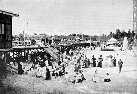 Playa Ramírez, 1908 - Department of Montevideo - URUGUAY. Foto No. 59798