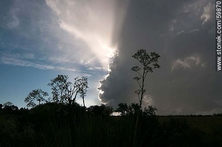 Storm on view in the field - Punta del Este and its near resorts - URUGUAY. Photo #59870