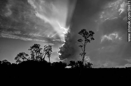Storm on view in the field -  - MORE IMAGES. Photo #59871