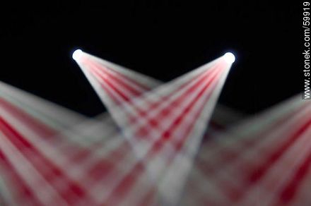 Combined light beams in white and red -  - MORE IMAGES. Photo #59919