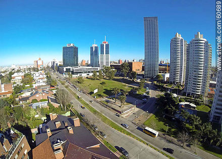 Towers of the quarter of Buceo, the street 26 de Marzo - Department of Montevideo - URUGUAY. Photo #60689