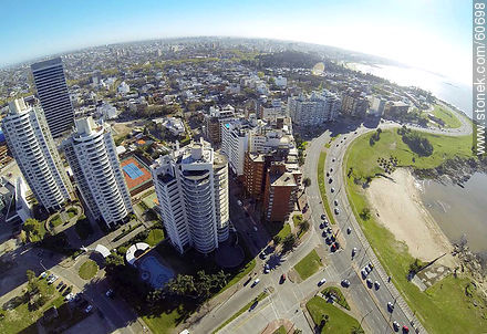 Rambla and the street 26 de Marzo from the sky - Department of Montevideo - URUGUAY. Photo #60698