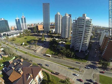 Towers of the quarter of Buceo, the street 26 de Marzo - Department of Montevideo - URUGUAY. Photo #60688