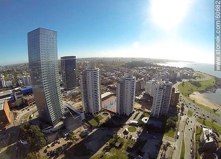 Towers of the quarter of Buceo, the street 26 de Marzo - Department of Montevideo - URUGUAY. Photo #60682