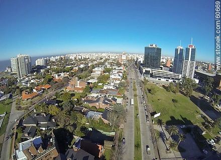 Towers of the quarter of Buceo, the street 26 de Marzo - Department of Montevideo - URUGUAY. Photo #60669