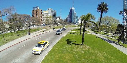 Taxis en la Avenida 8 de Octubre - Departamento de Montevideo - URUGUAY. Foto No. 60629