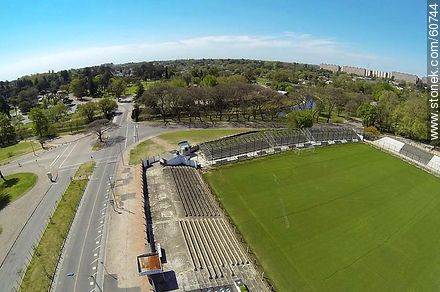Vista aérea del estadio Alfredo Víctor Viera del club Montevideo Wanderers - Departamento de Montevideo - URUGUAY. Foto No. 60744