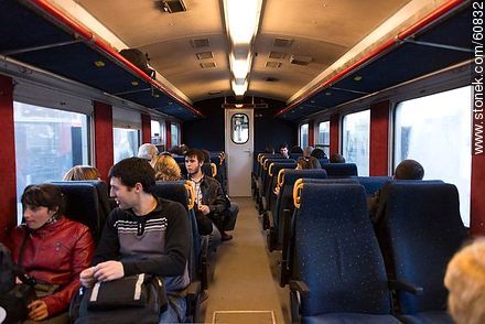 Interior of Swedish trains with passengers (2013) - Department of Montevideo - URUGUAY. Photo #60832