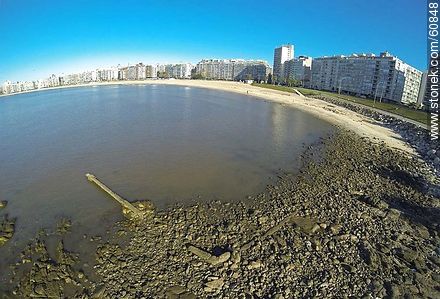 The Pocitos beach rocks - Department of Montevideo - URUGUAY. Foto No. 60848
