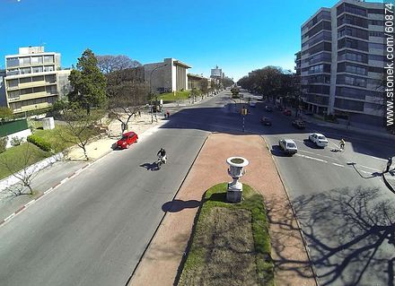 Aerial view of Bulevar Artigas facing north. Corner of Bulevar España - Department of Montevideo - URUGUAY. Photo #60874