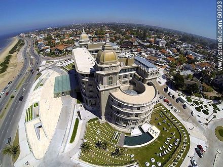 Aerial view of the Hotel Carrasco. Rambla Tomas Berreta - Department of Montevideo - URUGUAY. Foto No. 60993