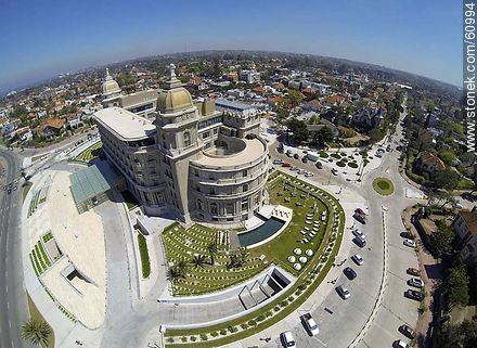 Aerial view of the Hotel Carrasco. Rambla Tomas Berreta - Department of Montevideo - URUGUAY. Photo #60994