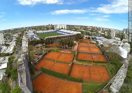 Gran Parque Central. Tennis courts and stadium. Calle Carlos Anaya - Department of Montevideo - URUGUAY. Foto No. 61210