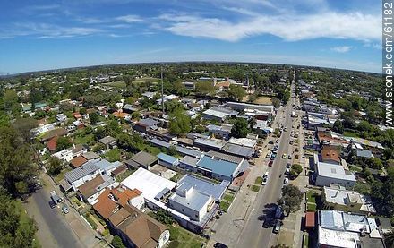Foto aérea de la Av. Lezica y la calle Pinta - Departamento de Montevideo - URUGUAY. Foto No. 61182