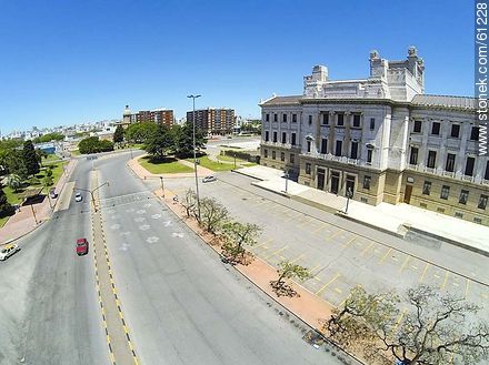 Aerial photo of the Palacio Legislativo - Department of Montevideo - URUGUAY. Foto No. 61228