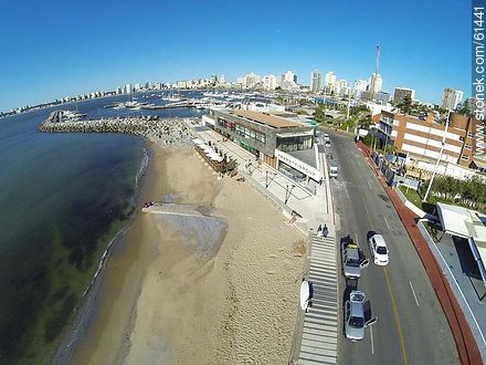 Aerial photo of the little beach of Puerto - Punta del Este and its near resorts - URUGUAY. Foto No. 61441
