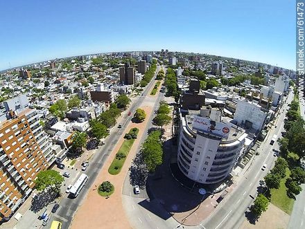 Foto aérea de las avenidas Italia y Dámaso Larrañaga (ex Centenario) - Departamento de Montevideo - URUGUAY. Foto No. 61473