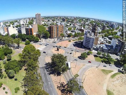 Aerial photo of the avenues Italy and Damaso Larrañaga (ex Centenario) and north Ricaldoni - Department of Montevideo - URUGUAY. Foto No. 61493