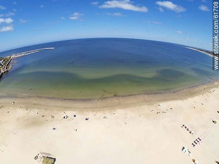 Foto aérea de la playa - Departamento de Maldonado - URUGUAY. Foto No. 61708