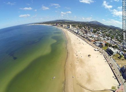 Aerial photo of the beach - Department of Maldonado - URUGUAY. Photo #61696