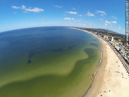 Foto aérea de la playa - Departamento de Maldonado - URUGUAY. Foto No. 61697