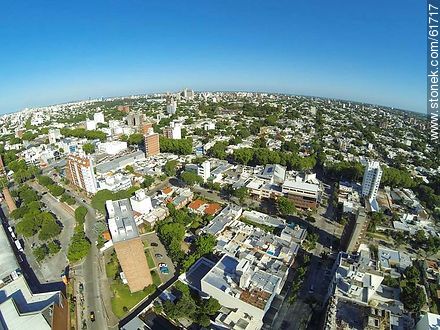 Foto aérea de las calles Galarza y Magariños Cervantes - Departamento de Montevideo - URUGUAY. Foto No. 61717