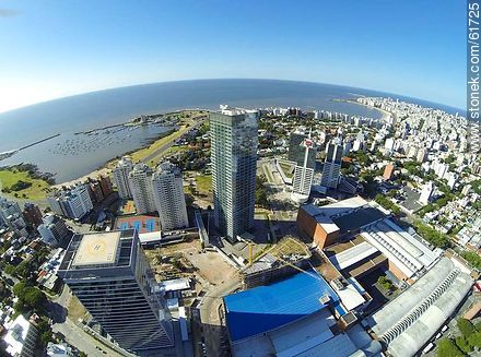 Aerial photo of the towers of the World Trade Center Montevideo - Department of Montevideo - URUGUAY. Photo #61725