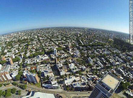 Foto aérea de las calles Galarza, Tiburcio Gómez y Magariños Cervantes - Departamento de Montevideo - URUGUAY. Foto No. 61718