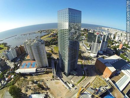 Aerial photo of the towers of the World Trade Center Montevideo - Department of Montevideo - URUGUAY. Photo #61726