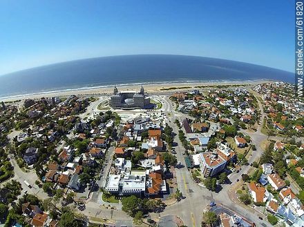 Aerial photo of Arocena avenue and Gabriel Otero street. Beach and Hotel Carrasco - Department of Montevideo - URUGUAY. Photo #61820