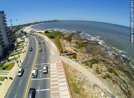 Aerial photo of the Rambla O'Higgins and Estrázulas Street - Department of Montevideo - URUGUAY. Photo #61843