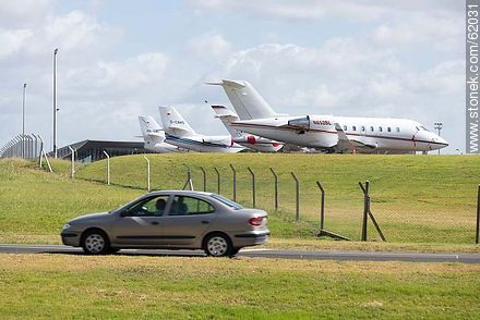 Private jets at the airport in Punta del Este C / C Carlos Curbelo - Punta del Este and its near resorts - URUGUAY. Photo #62031