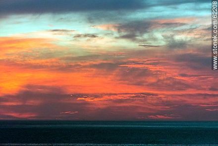 Sunset on the beach - Department of Maldonado - URUGUAY. Photo #62208