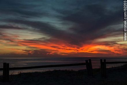 Sunset on the beach - Department of Maldonado - URUGUAY. Photo #62203