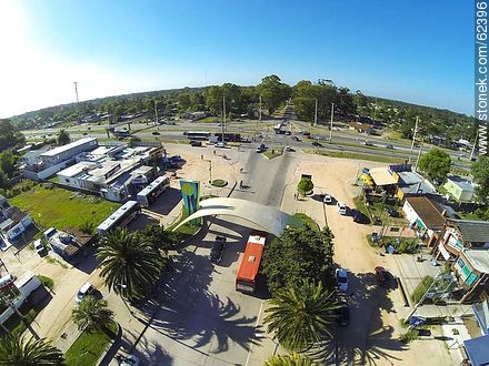 Aerial photo the arch of the Julieta Avenue - Department of Canelones - URUGUAY. Foto No. 62396