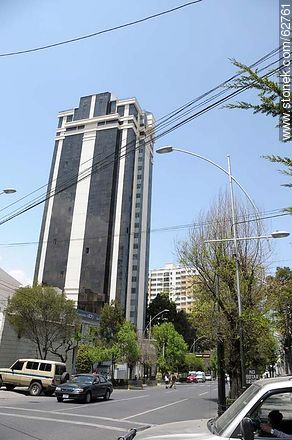 Modern buildings on Arce Avenue and street Gosalvez - Bolivia - Others in SOUTH AMERICA. Photo #62761