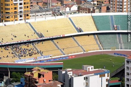 Aerial view of the capital from the viewpoint Killi Killi. Hernando Siles Stadium - Bolivia - Others in SOUTH AMERICA. Photo #62672