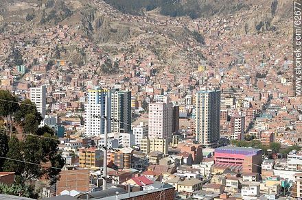 Aerial View of the capital from the viewpoint Killi Killi - Bolivia - Others in SOUTH AMERICA. Photo #62677