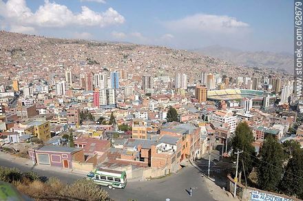 Aerial View of the capital from the viewpoint Killi Killi - Bolivia - Others in SOUTH AMERICA. Photo #62679