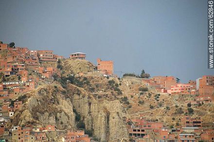 Houses on the mountain slopes - Bolivia - Others in SOUTH AMERICA. Photo #62846