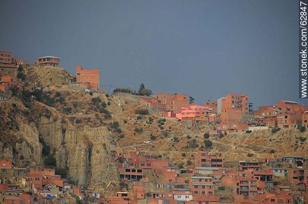 Houses on the mountain slopes - Bolivia - Others in SOUTH AMERICA. Photo #62847