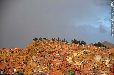 Houses on the mountain slopes - Bolivia - Others in SOUTH AMERICA. Photo #62850
