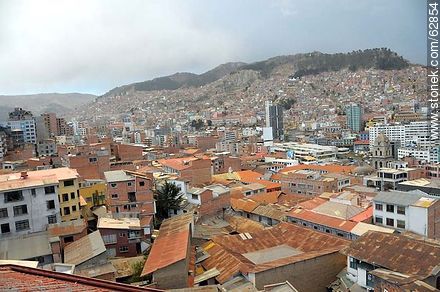 View of buildings, mountains, houses - Bolivia - Others in SOUTH AMERICA. Photo #62854