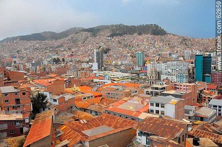 Vista de edificios, montañas, casas - Bolivia - Otros AMÉRICA del SUR. Foto No. 62859