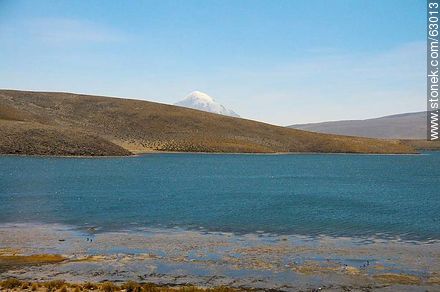 Lago Chungará y volcán Sajama en Bolivia - Chile - Otros AMÉRICA del SUR. Foto No. 63013