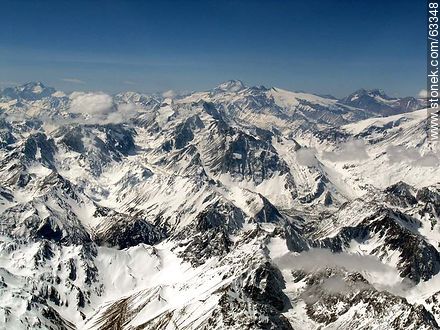 La Cordillera de los Andes con picos nevados - Chile - Otros AMÉRICA del SUR. Foto No. 63348
