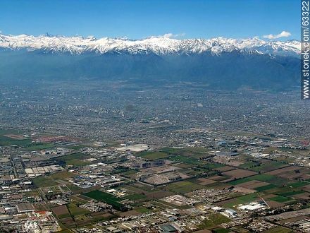 Santiago de Chile y la cordillera de los Andes desde el aire - Chile - Otros AMÉRICA del SUR. Foto No. 63322